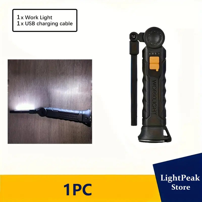 MACROCOSM रिचार्जेबल LED टर्च – शक्तिशाली, चुंबकीय र फोल्डेबल