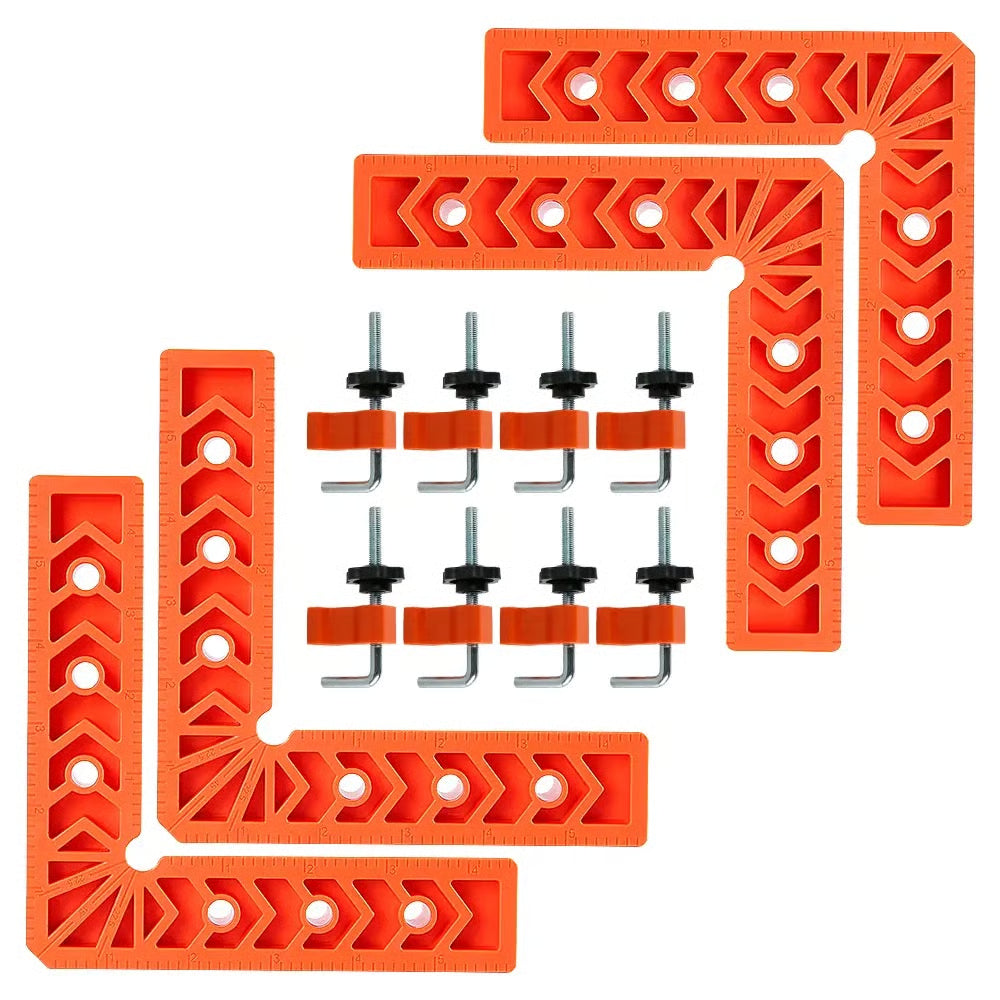 4PCS Right Angle Clamp Kit –multi-surface adjustable fastening tool