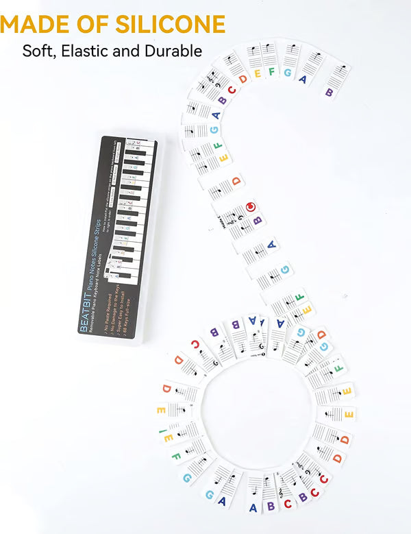 🎄Removable Piano Keyboard Note Labels
