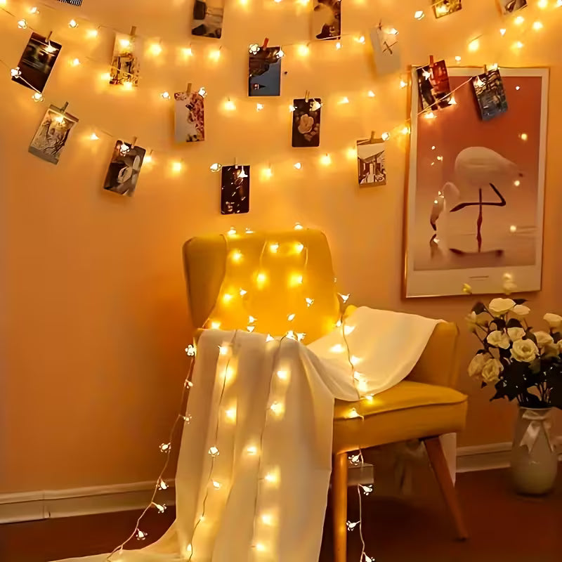 Cherry Blossom Fairy Lights, 1 String, Battery Operated