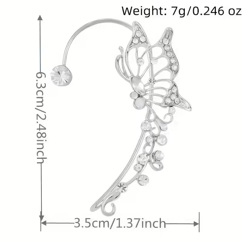 आधुनिक र जादुई डिज़ाइन — बिना कान छिद्रका लागि उत्तम कान क्लाइम्बिंग इयरिंग्स!