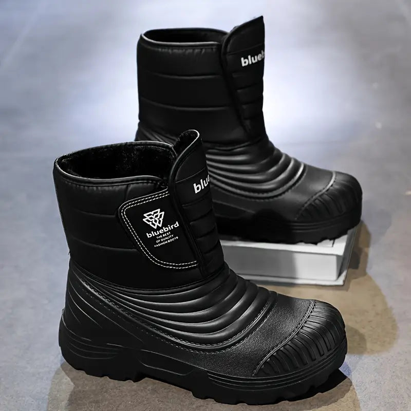 पुरुषका लागि फ्लीस अस्तरयुक्त न्यानो हिउँका बुट