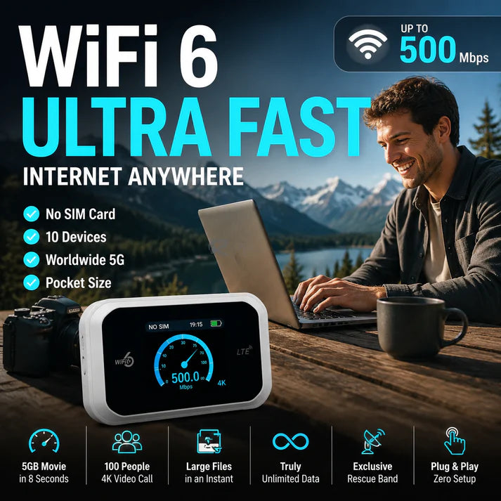 📶Mobile hotspot with full Wi-Fi coverage✨SIM card not included