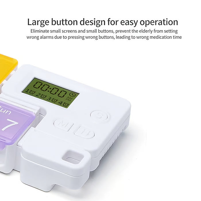 Smart electronic pillbox with timed reminders