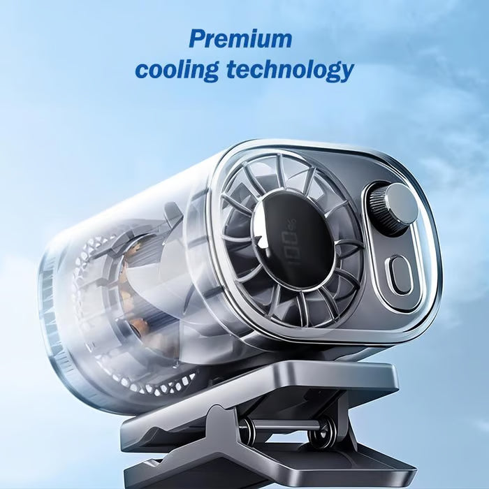 ❄️New Car Clip Fan with LED Display