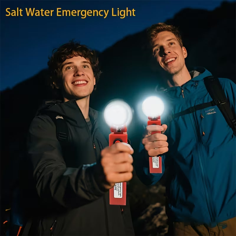 Salt Water Emergency Lantern, Battery-Free Water Activated Flashlight