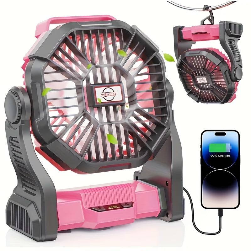 Charging+lighting+fan Three In One Electric Fan
