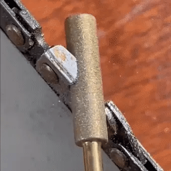 💎 १० टुक्रा डायमण्ड चेन सॉ शार्पनर सेट – टाइटेनियम कोटेड करन्डम ग्राइन्डिङ बिटहरू