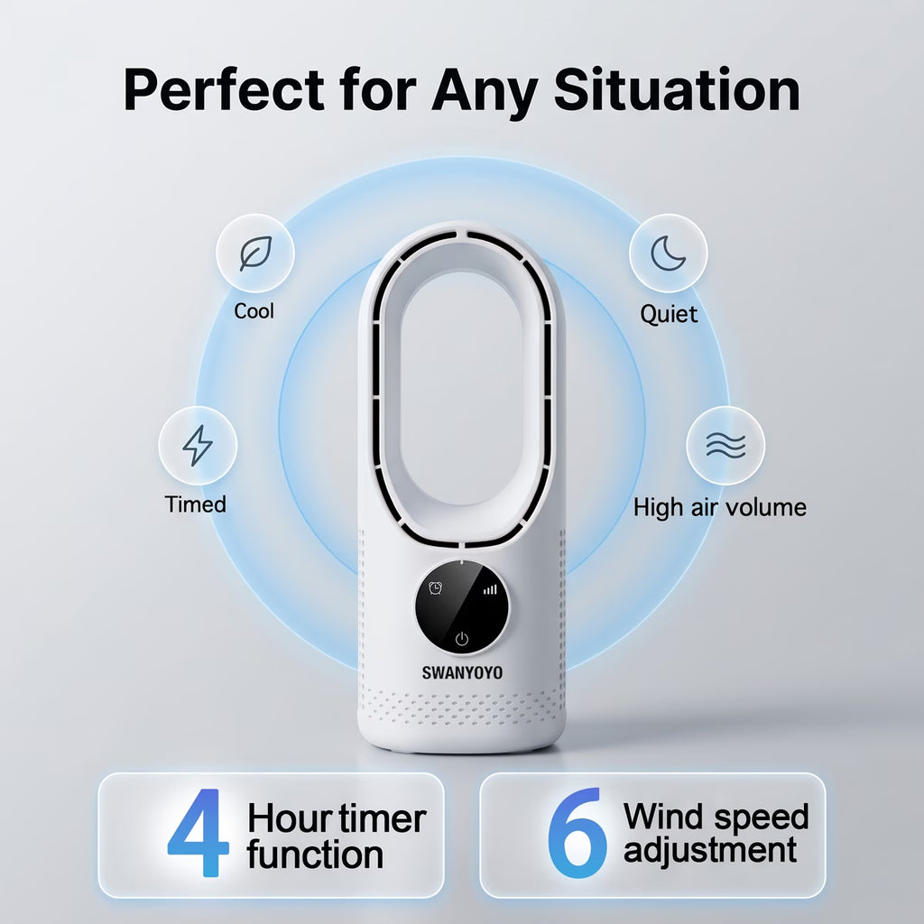 Portable Air Conditioning Fan USB Tower Fan