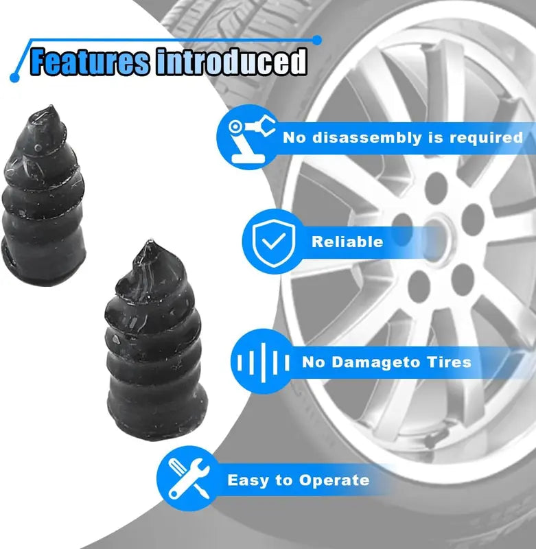 60 Tire Repair Screw Plugs 🚗