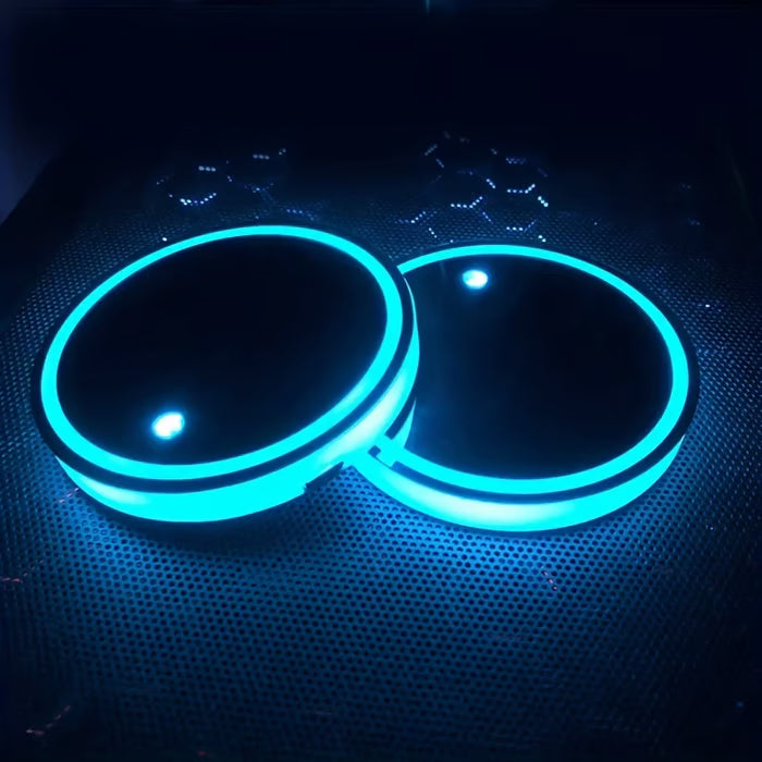 LED Car Cup Holder Lights