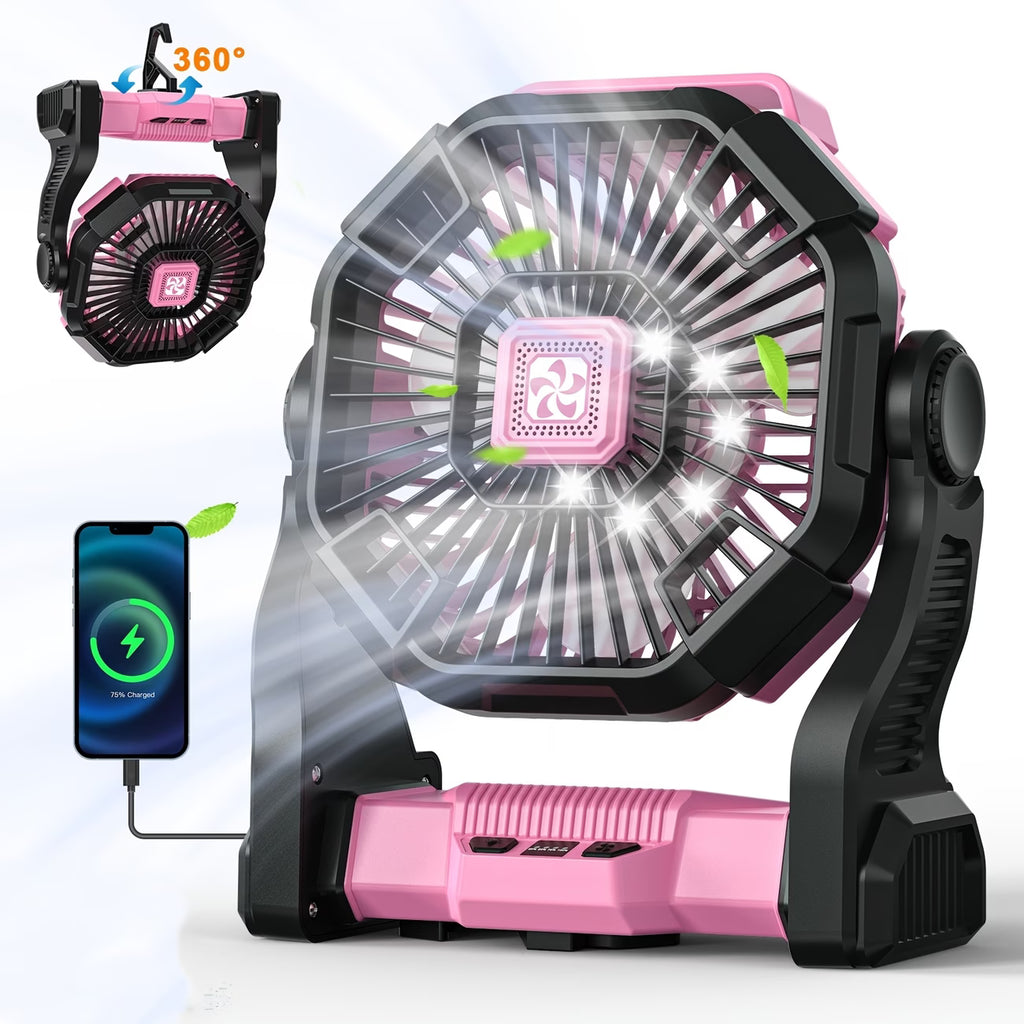 Charging+lighting+fan Three In One Electric Fan
