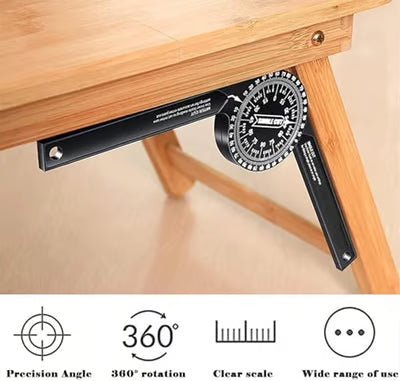 मिटर सॉ प्रो्ट्र्याक्टर ३६०° एङ्गल मापन उपकरण