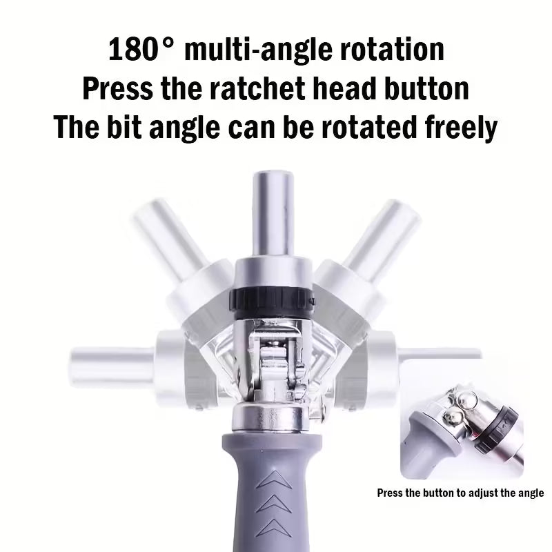 10-in-1 Manual Ratchet Screwdriver Set