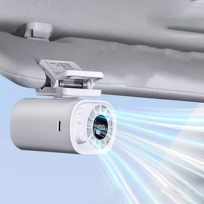 ❄️New Car Clip Fan with LED Display