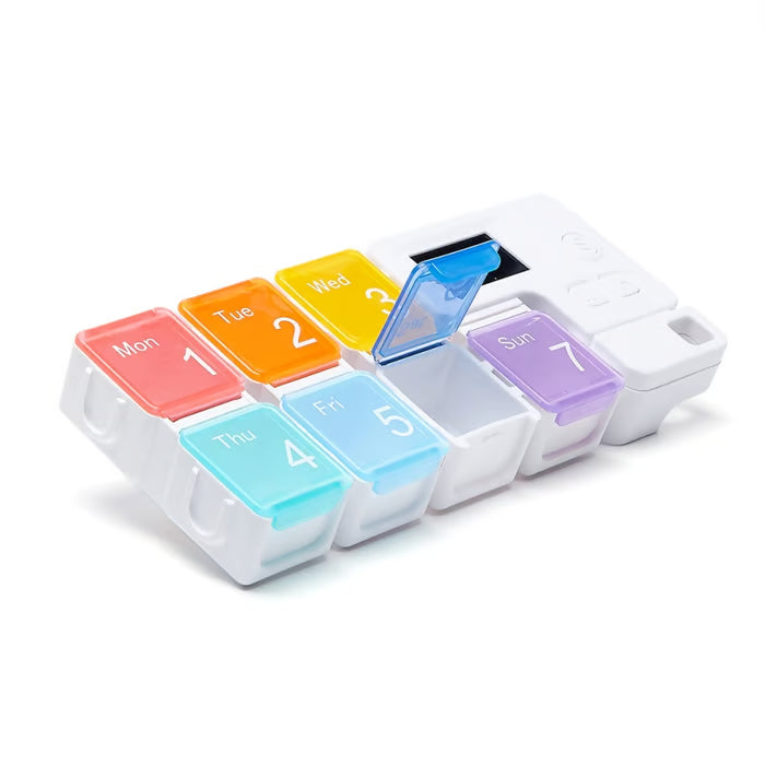 Smart electronic pillbox with timed reminders