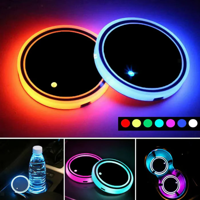 LED Car Cup Holder Lights