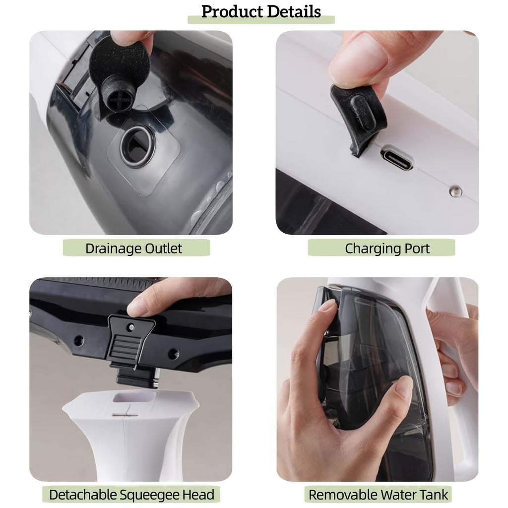 Window Vacuum Squeegee Cordless