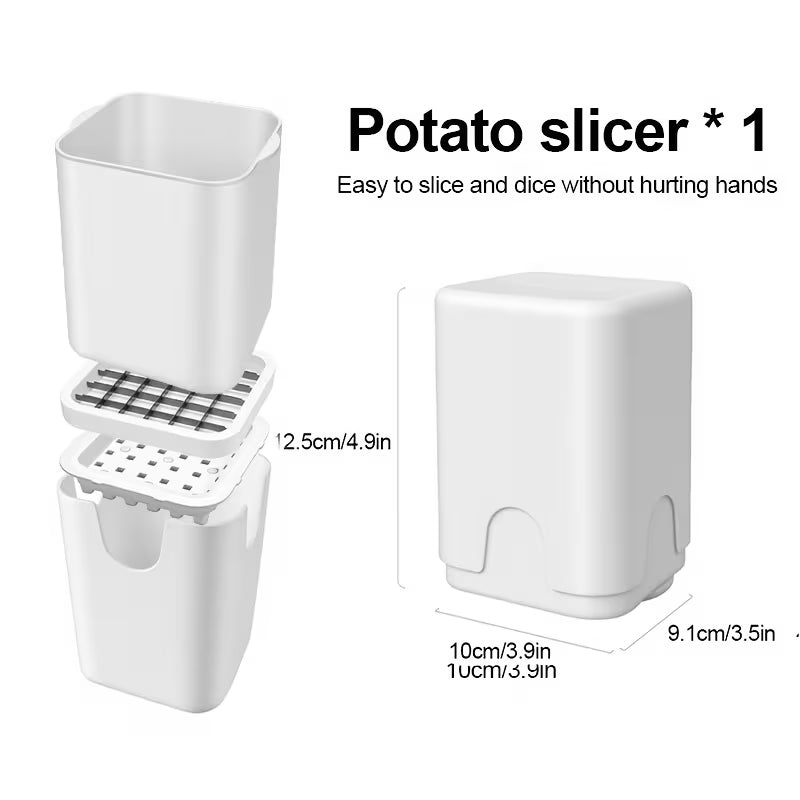 49-Slot Potato Cutter, a Stainless Steel Potato Slicing Tool
