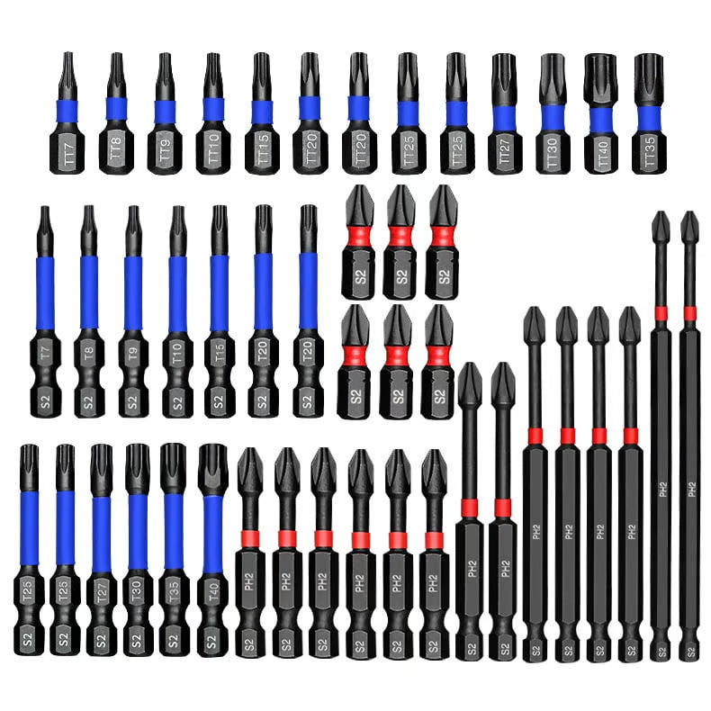 40-Piece Magnetic Impact Screwdriver Bit Set