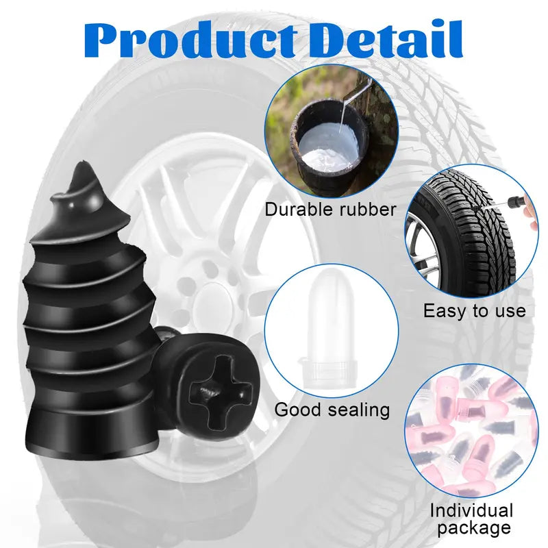 60 Tire Repair Screw Plugs 🚗