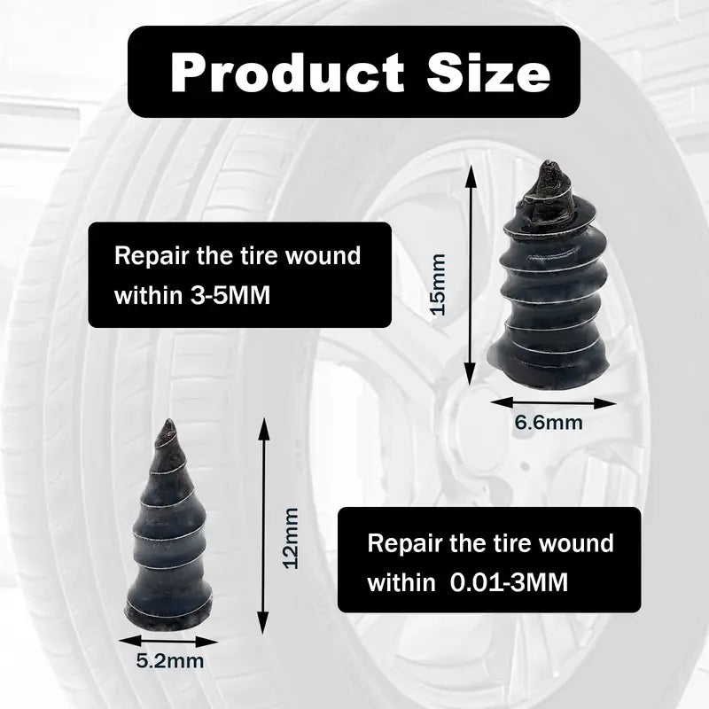 60 Tire Repair Screw Plugs 🚗
