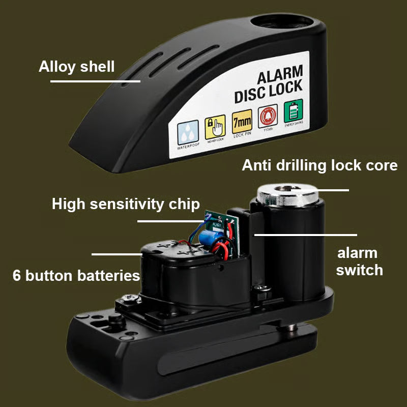 🔥Motorcycle Anti-theft Alarm Disc Lock