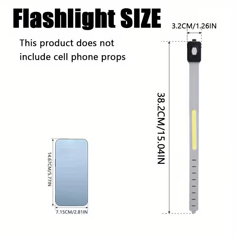 2pcs Ultra-Light COB Running Wrist Light