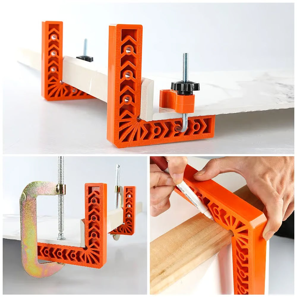 4PCS Right Angle Clamp Kit –multi-surface adjustable fastening tool