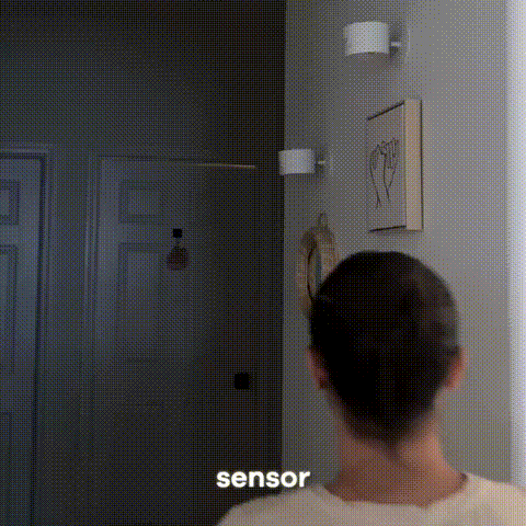 360° Rotatable Rechargeable Touch Wall Lamp with Double Sided Light Source
