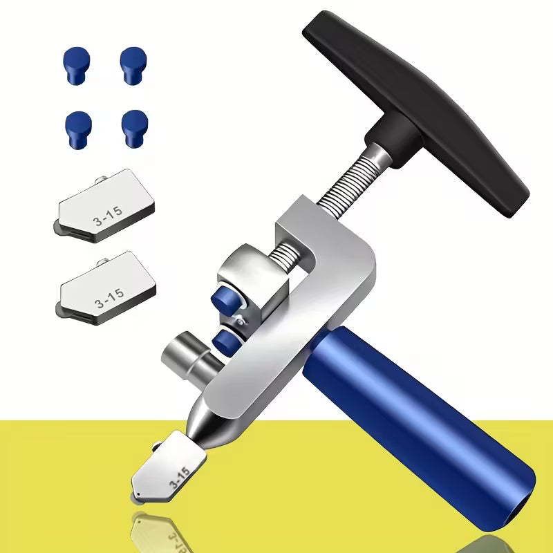 २-इन-१ म्यानुअल ग्लास र टाइल काट्ने उपकरण (डायमण्ड रोलर व्हिल सहित)