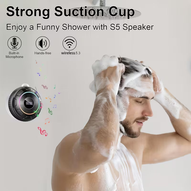Portable Speaker, Wireless Speaker with Suction Cup