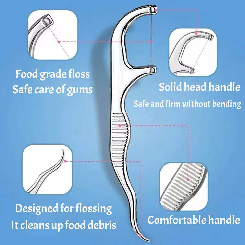 Portable Stainless Dental Tool Set – 7-in-1 Cleaning Kit