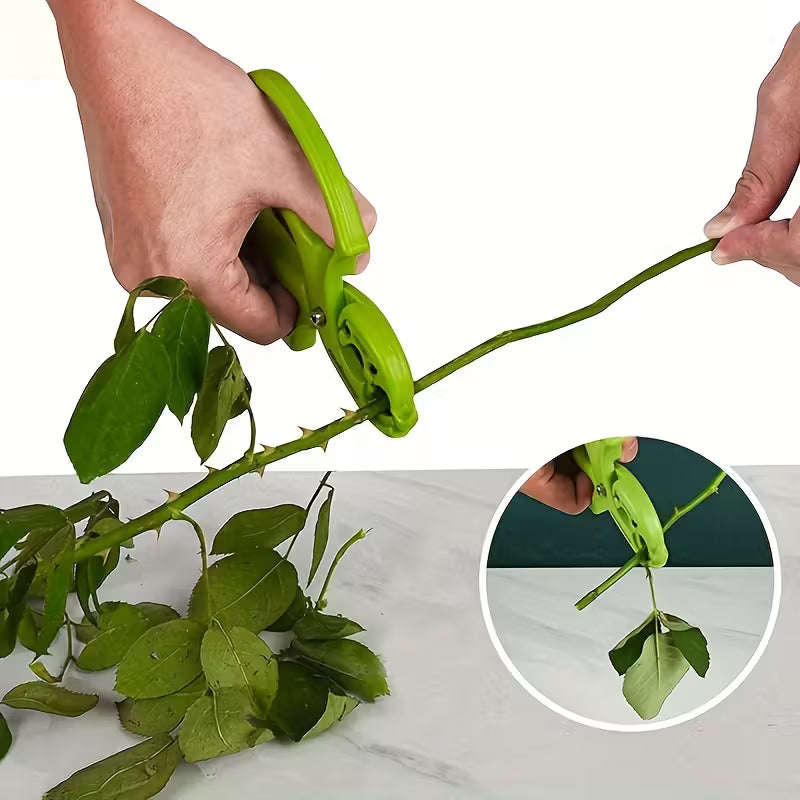 काँडा हटाउने सुविधासहित डुअल-ब्लेड फूल काट्ने कैंची