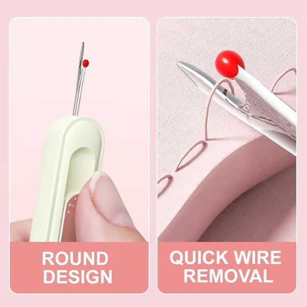 🤩Automatic Needle Threader, 2 in 1 Threading and Thread Removal Tools
