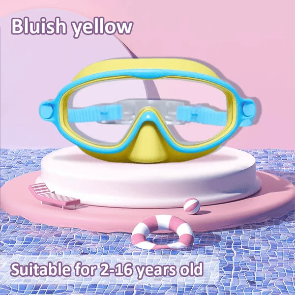 🏊‍♀️HD children's large frame waterproof and anti-fog swimming goggles