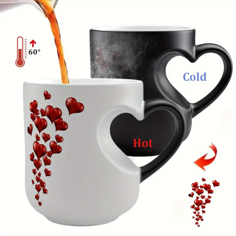💥Heart-Shaped Color Changing Ceramic Mug✨☕️