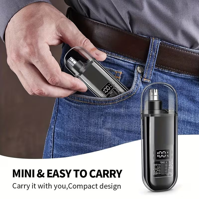 Portable mini electric nose hair trimmer
