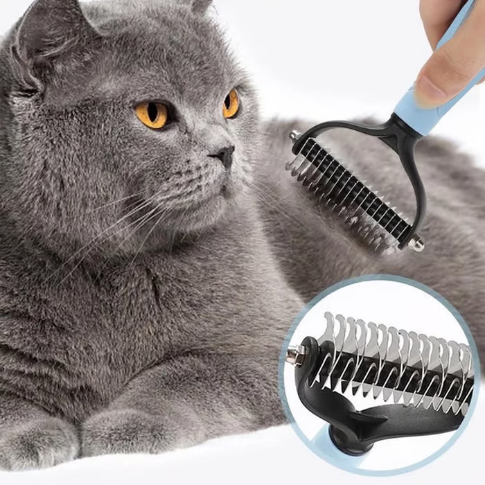 🔥Dual-Sided Pet Grooming Comb for Dogs & Cats