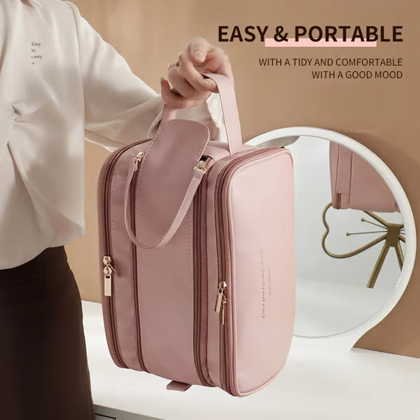 ठूलो क्षमता भएको यात्रा मेकअप ब्याग