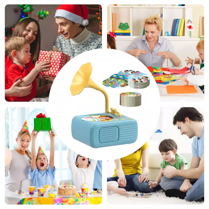 🎶Children's Phonograph (Includes 98 Cards & 8 Recording Cards) 💖