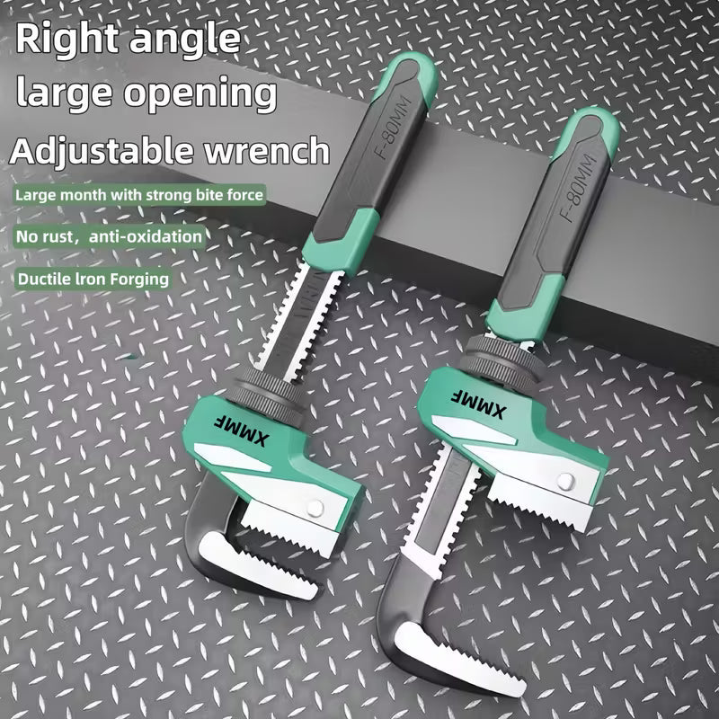 औद्योगिक-स्तरको पाइप रेन्च - सार्वभौमिक छिटो समायोजन प्लम्बिङ रेन्च