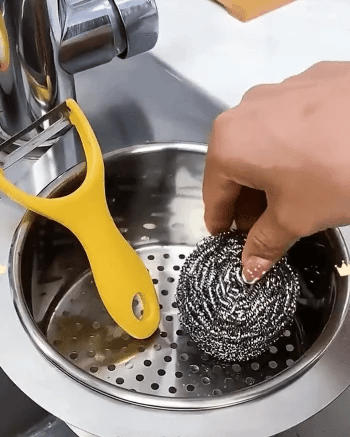 🎁Stainless steel drain basket for kitchen sink