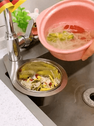 🎁Stainless steel drain basket for kitchen sink