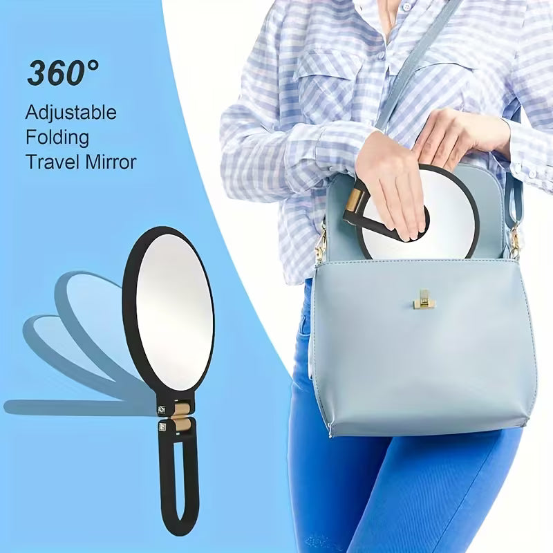 30X Magnifying Mirror with 360° Adjustable & Foldable Handle