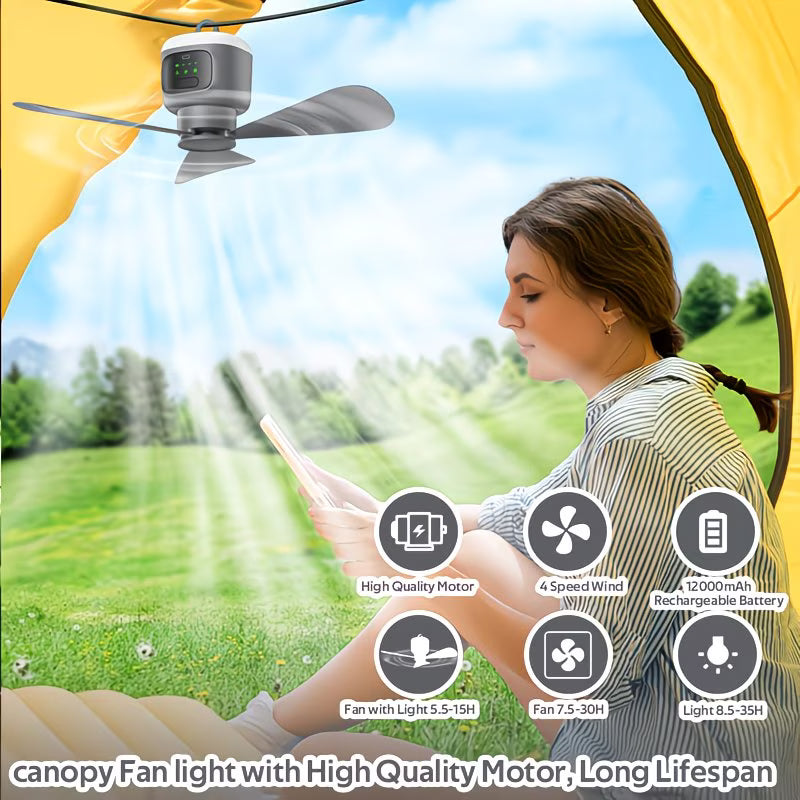 Battery Ceiling Fan With Remote Control