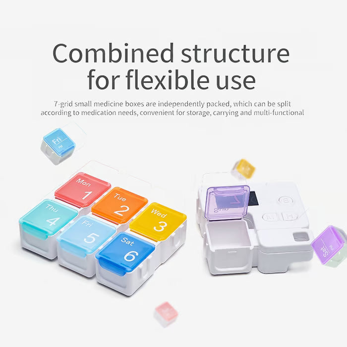 Smart electronic pillbox with timed reminders