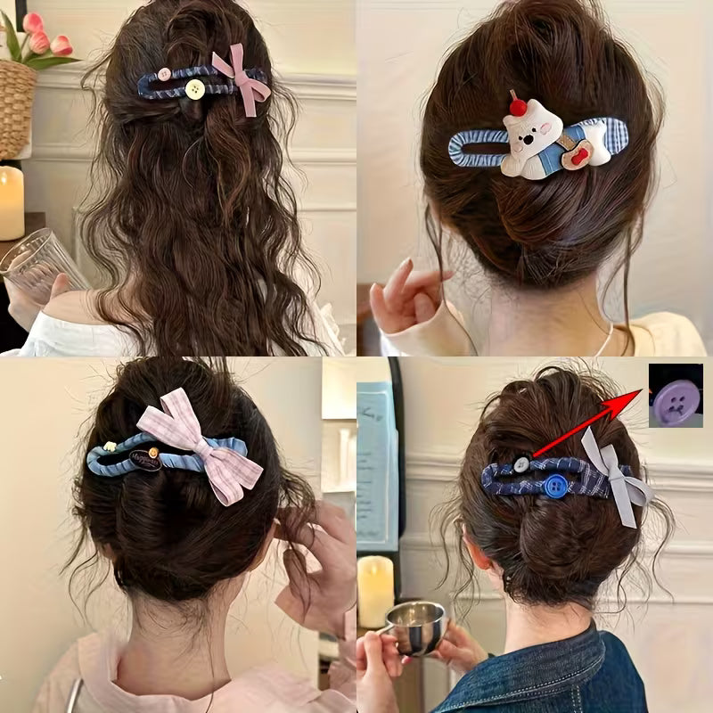 4pcs Women's Sweet Hair Accessories