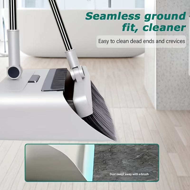 3-In-1 Broom with Dustpan Combo Set