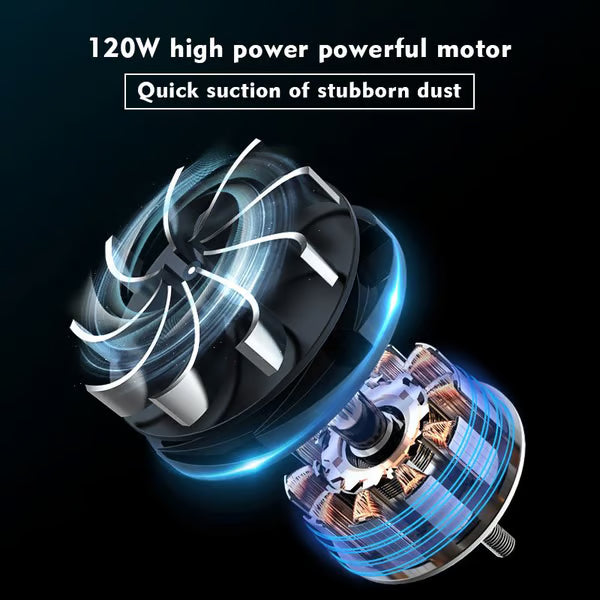 ताररहित हातमा समातिने कार भ्याकुम क्लिनर